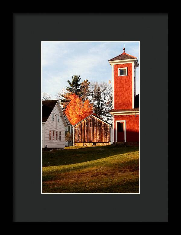 Fire House Autumn - Framed Print