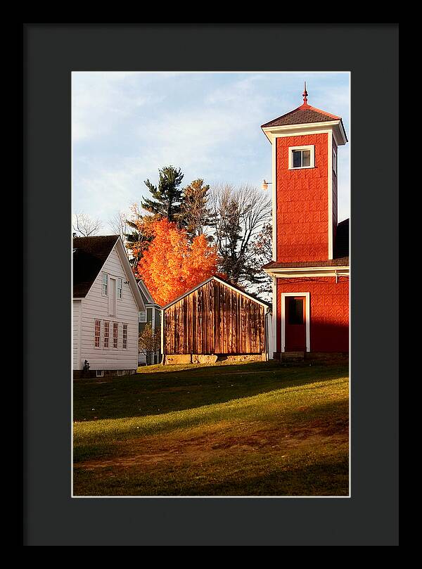 Fire House Autumn - Framed Print