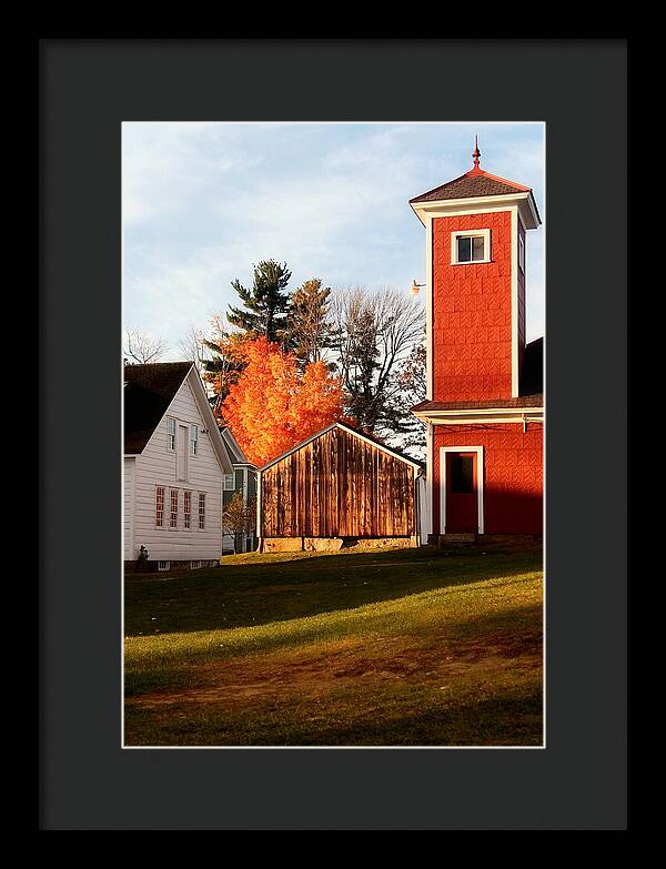 Fire House Autumn - Framed Print