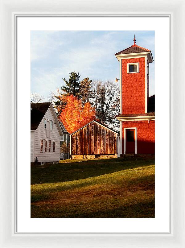 Fire House Autumn - Framed Print