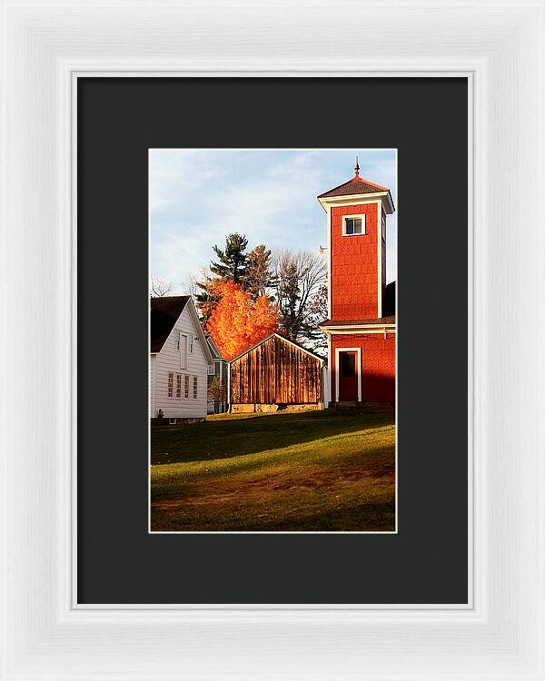 Fire House Autumn - Framed Print