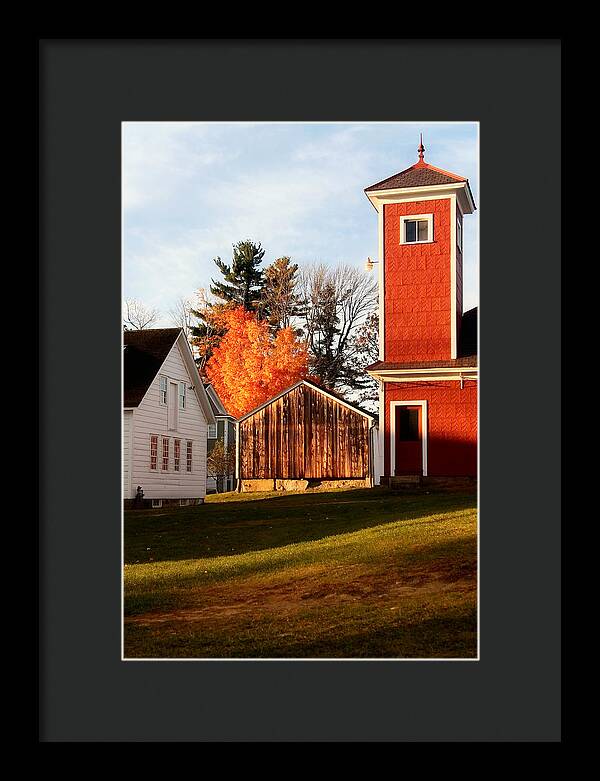 Fire House Autumn - Framed Print