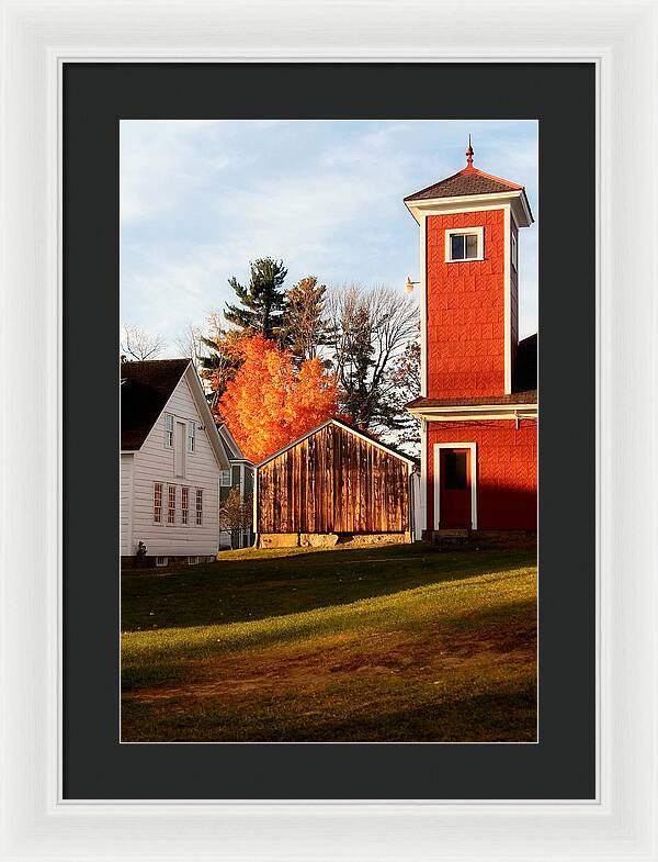 Fire House Autumn - Framed Print