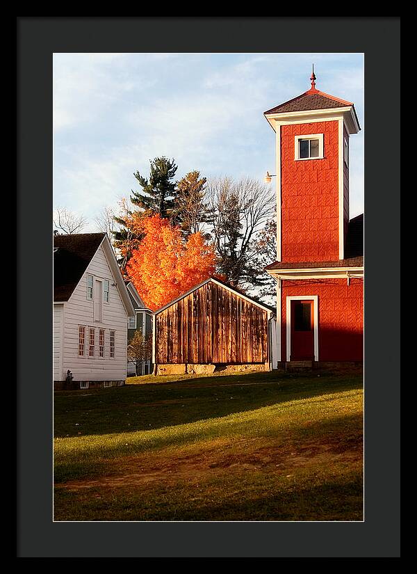 Fire House Autumn - Framed Print