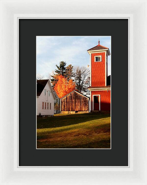 Fire House Autumn - Framed Print