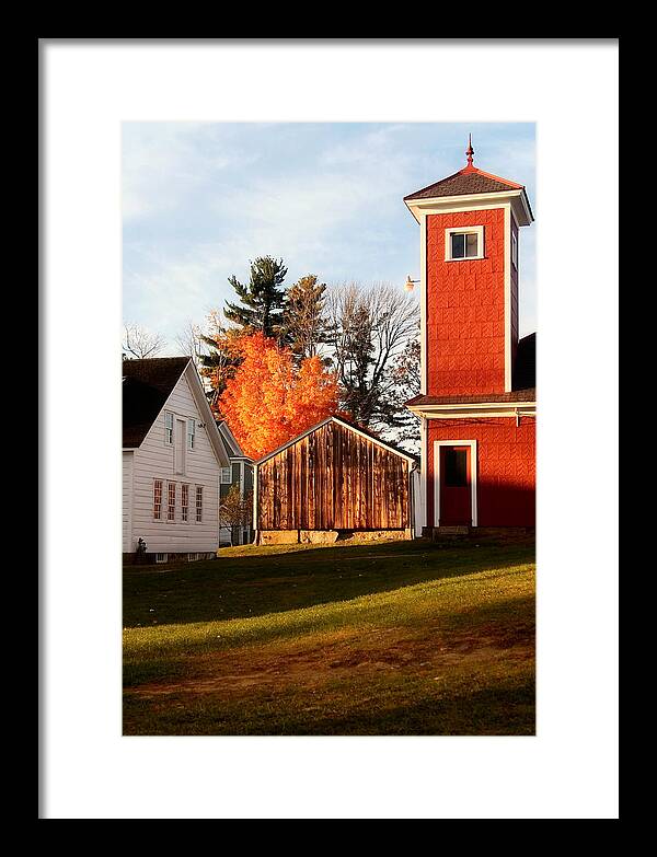 Fire House Autumn - Framed Print