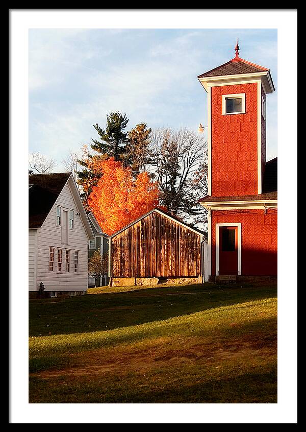 Fire House Autumn - Framed Print