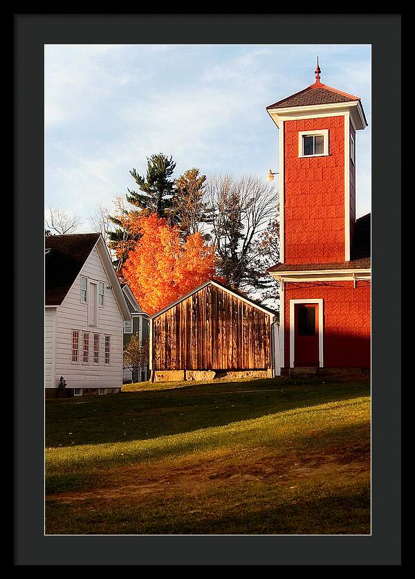 Fire House Autumn - Framed Print