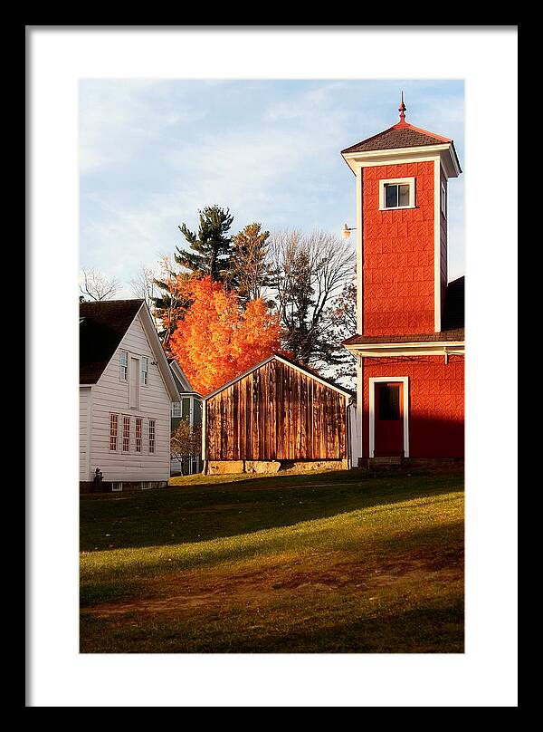 Fire House Autumn - Framed Print