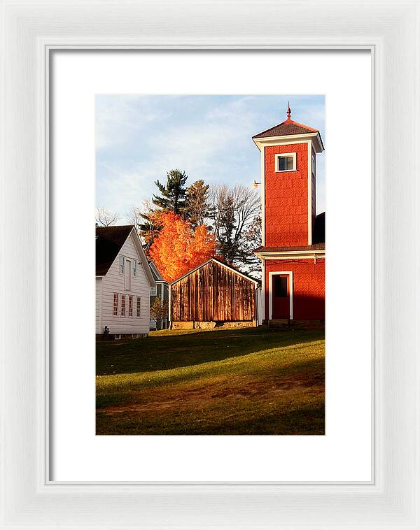 Fire House Autumn - Framed Print