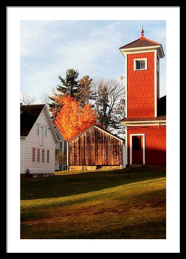 Fire House Autumn - Framed Print