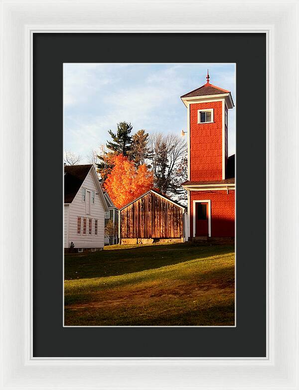 Fire House Autumn - Framed Print