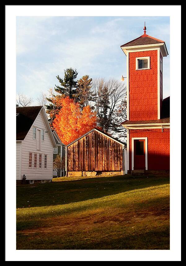 Fire House Autumn - Framed Print