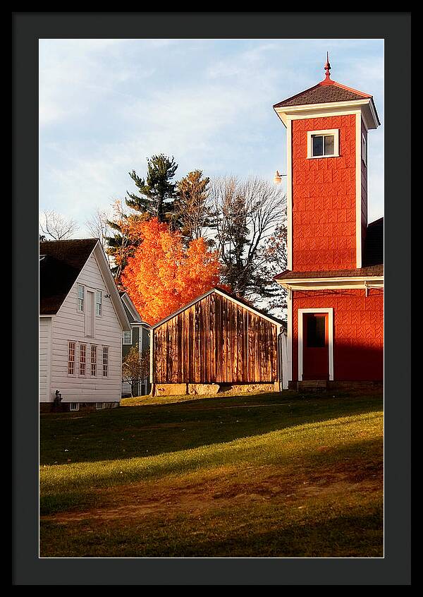 Fire House Autumn - Framed Print