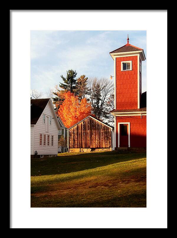 Fire House Autumn - Framed Print