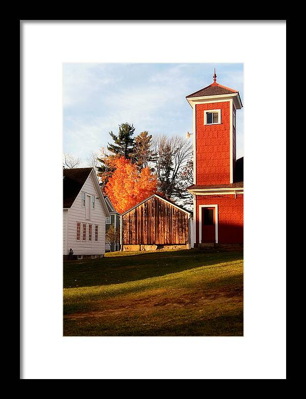 Fire House Autumn - Framed Print