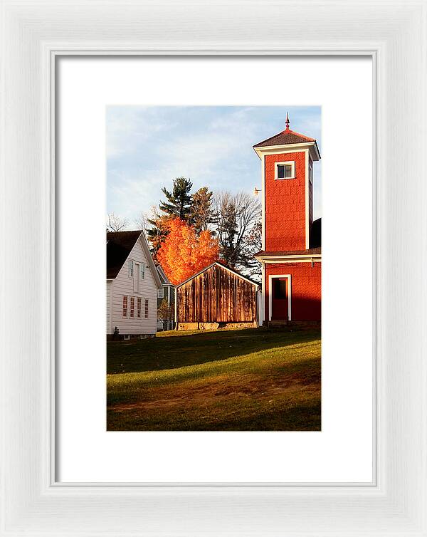 Fire House Autumn - Framed Print