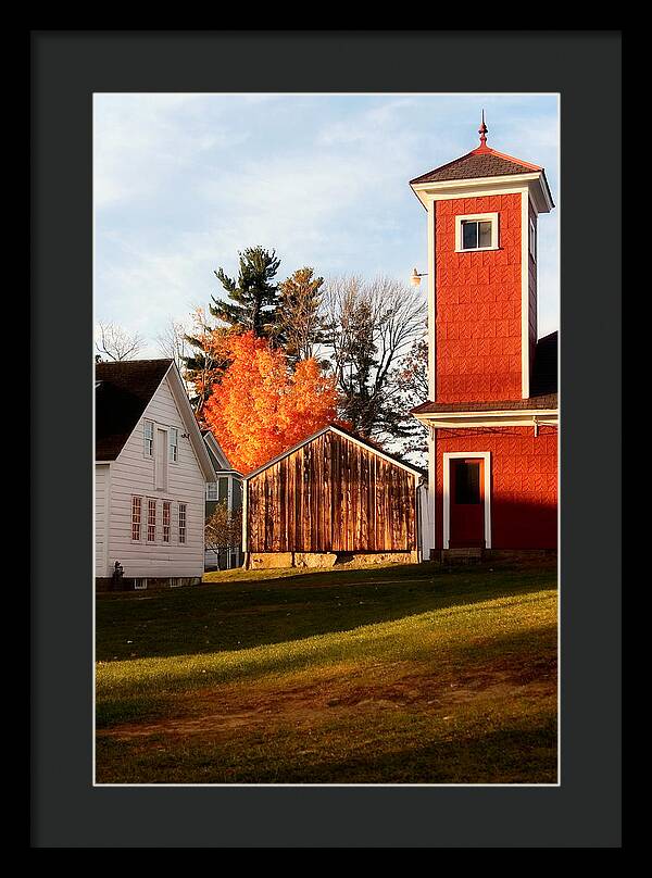 Fire House Autumn - Framed Print