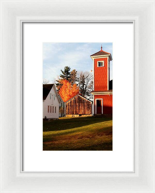 Fire House Autumn - Framed Print