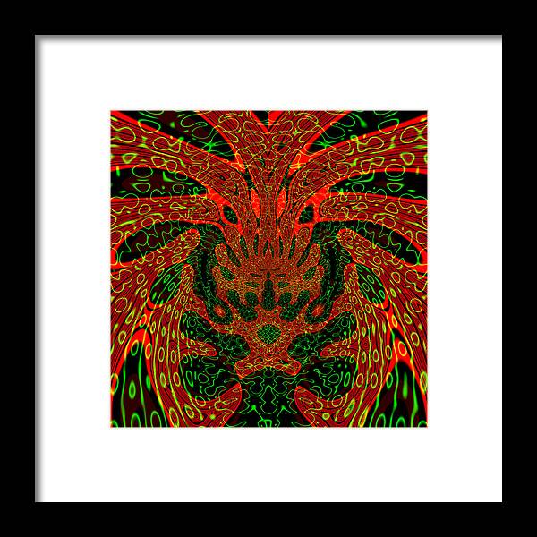 Jungle Colors, Abstract Print - Framed Print