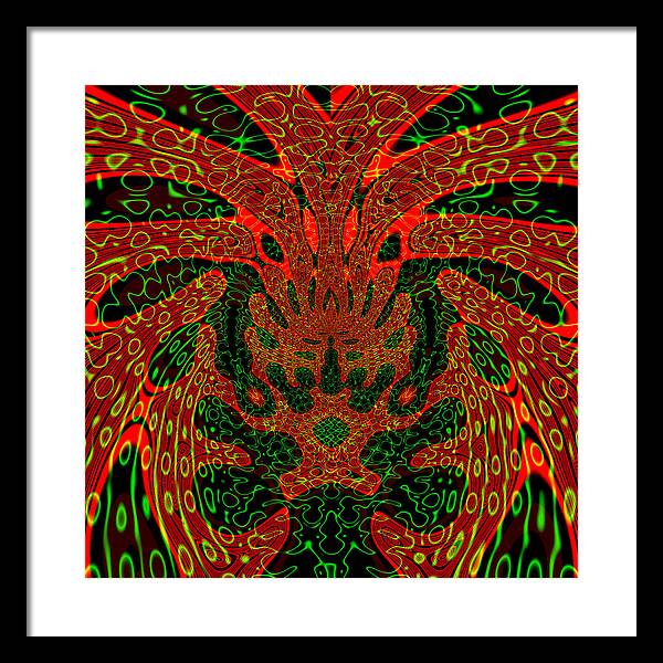 Jungle Colors, Abstract Print - Framed Print