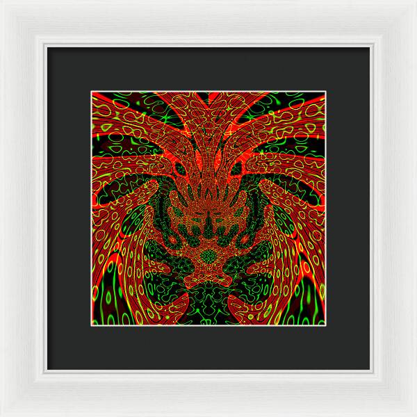 Jungle Colors, Abstract Print - Framed Print