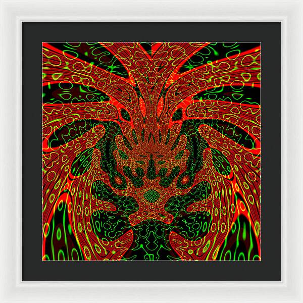 Jungle Colors, Abstract Print - Framed Print