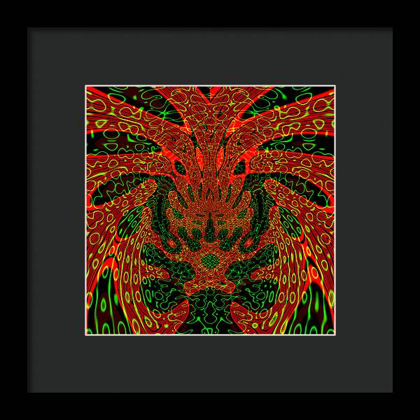 Jungle Colors, Abstract Print - Framed Print