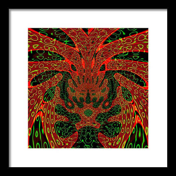 Jungle Colors, Abstract Print - Framed Print