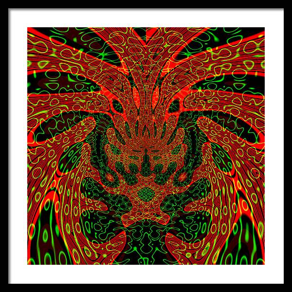 Jungle Colors, Abstract Print - Framed Print