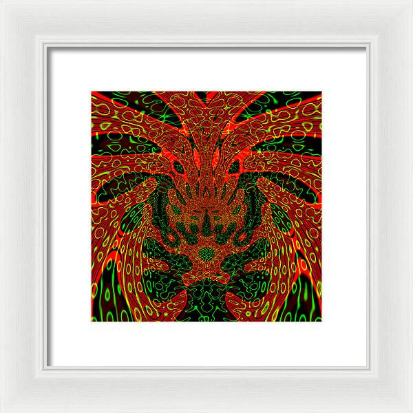 Jungle Colors, Abstract Print - Framed Print