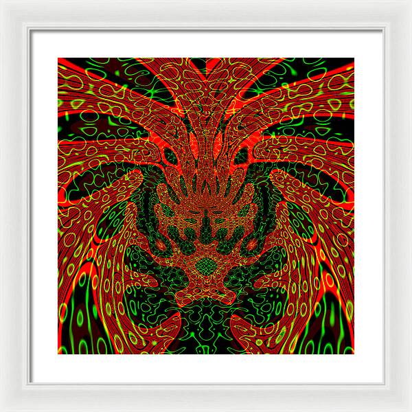 Jungle Colors, Abstract Print - Framed Print