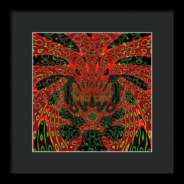 Jungle Colors, Abstract Print - Framed Print