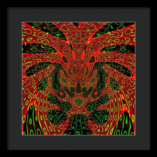 Jungle Colors, Abstract Print - Framed Print