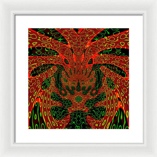 Jungle Colors, Abstract Print - Framed Print