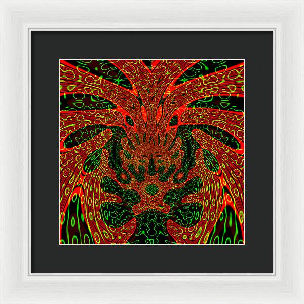 Jungle Colors, Abstract Print - Framed Print