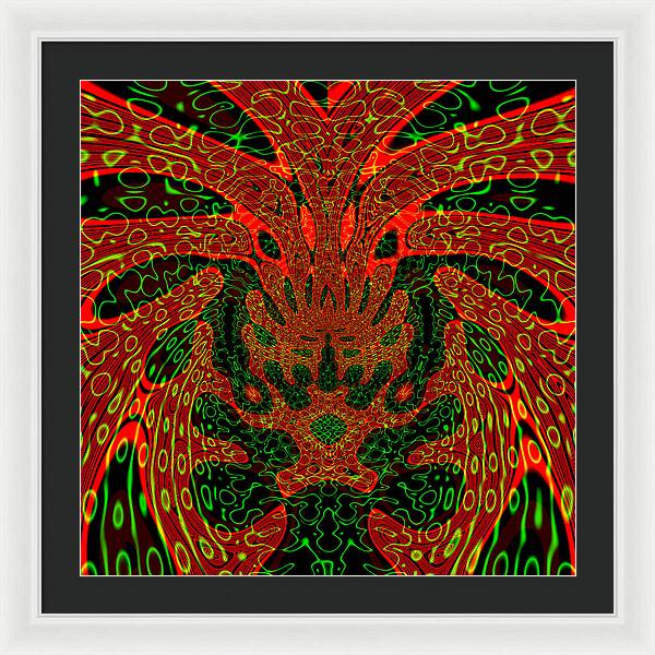 Jungle Colors, Abstract Print - Framed Print