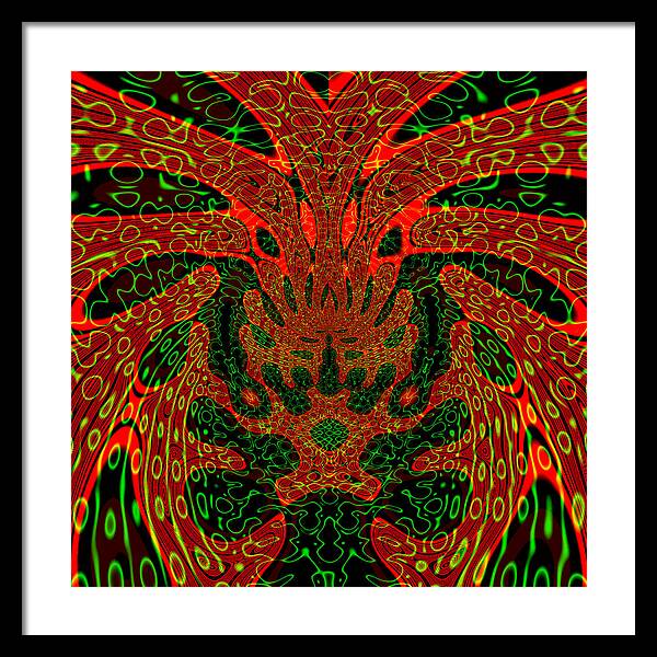 Jungle Colors, Abstract Print - Framed Print