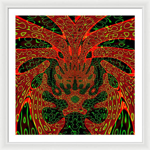 Jungle Colors, Abstract Print - Framed Print