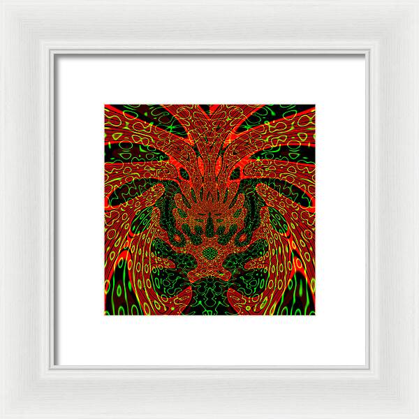 Jungle Colors, Abstract Print - Framed Print