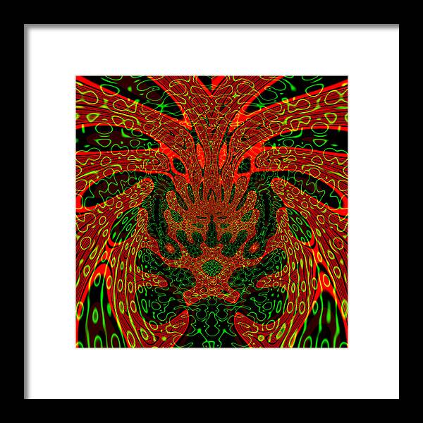 Jungle Colors, Abstract Print - Framed Print