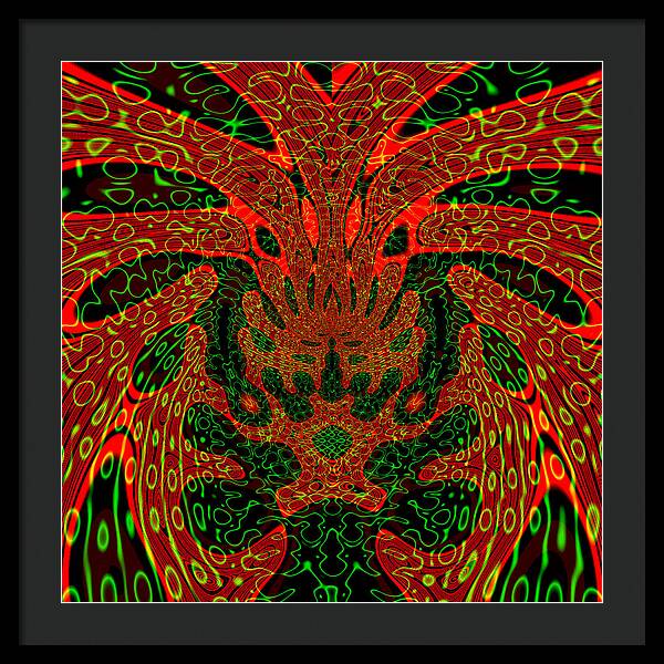 Jungle Colors, Abstract Print - Framed Print