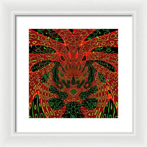 Jungle Colors, Abstract Print - Framed Print