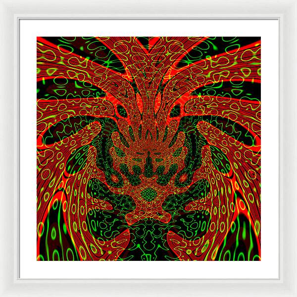 Jungle Colors, Abstract Print - Framed Print