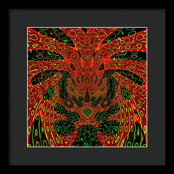 Jungle Colors, Abstract Print - Framed Print