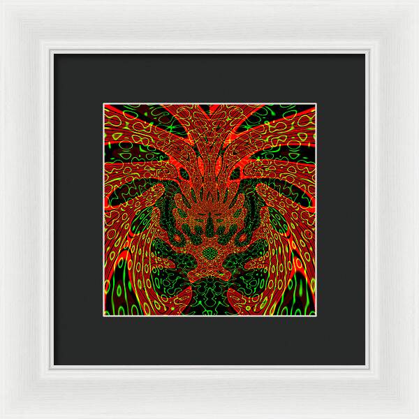 Jungle Colors, Abstract Print - Framed Print