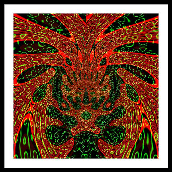 Jungle Colors, Abstract Print - Framed Print