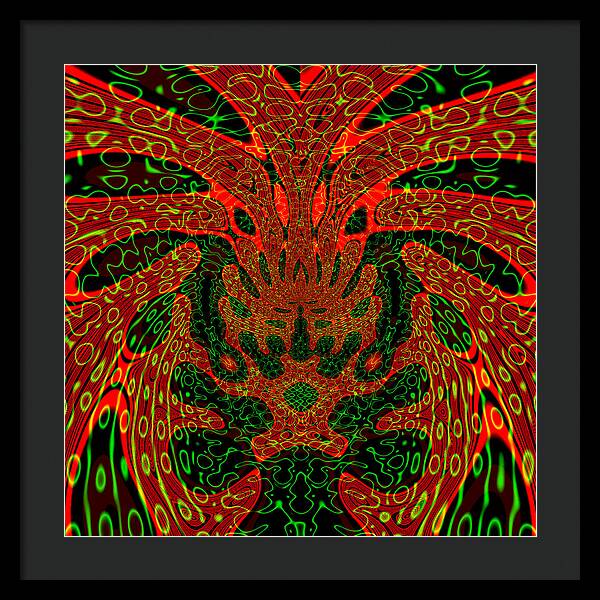 Jungle Colors, Abstract Print - Framed Print