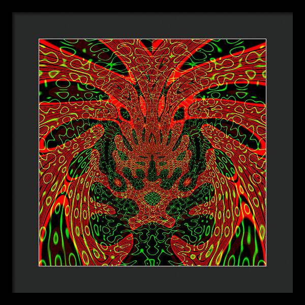 Jungle Colors, Abstract Print - Framed Print