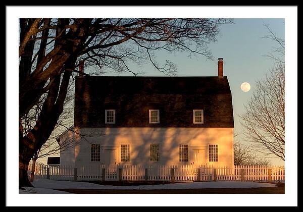 The Meeting House, Canterbury Shaker Village - Framed Print